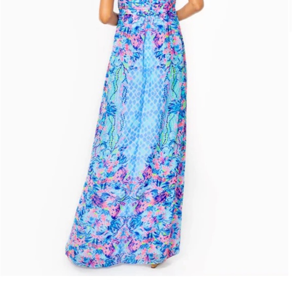 NWT Lilly Pulitzer Viv Maxi Dress Multi Hidden Treasure 8 - Picture 4 of 5